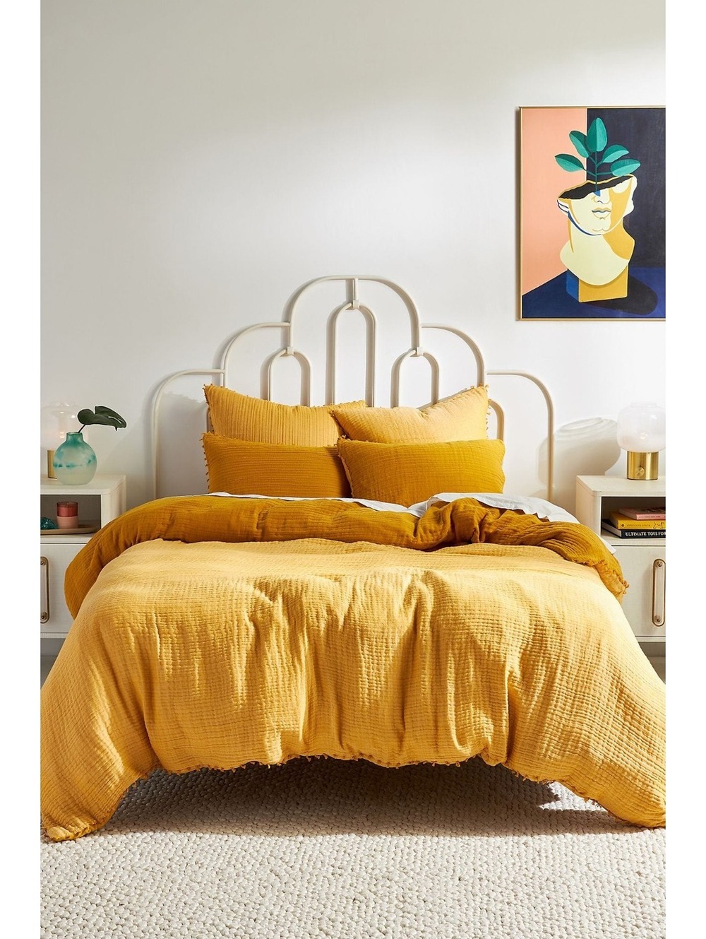 New Anthropologie Reversible Airy Gauze Quilt Size King